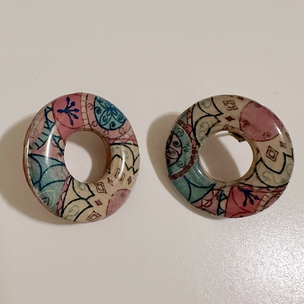 Handmade washer earrings